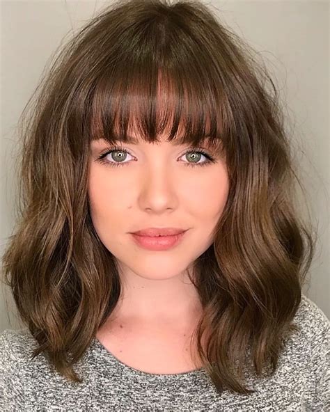 side bangs for round face with glasses